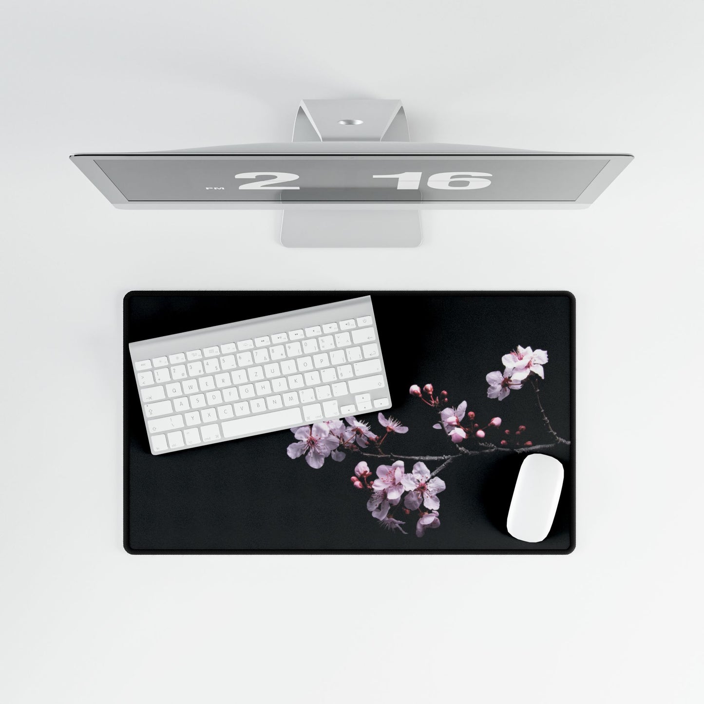 Cherry Blossom Desk Mat — Floral Gaming/Office Mouse Pad