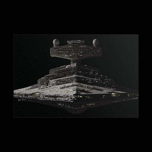 Imperial Star Destroyer Space Poster — StarWars Movie Wall Art (Rolled Poster)