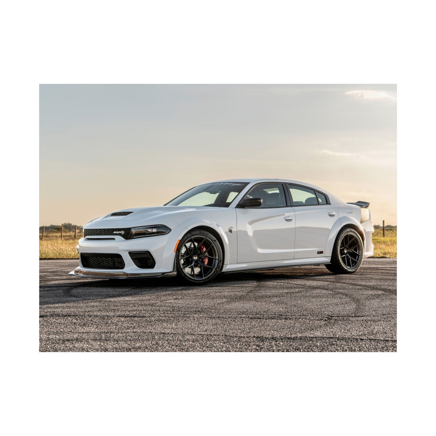 Dodge Charger SRT Hellcat Poster — Matte Horizontal Car Wall Art