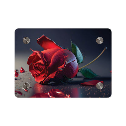 Red Rose Acrylic Wall Art Panel — Romantic Floral Decor for Home & Valentine's Day perfect valentines day gift for Her