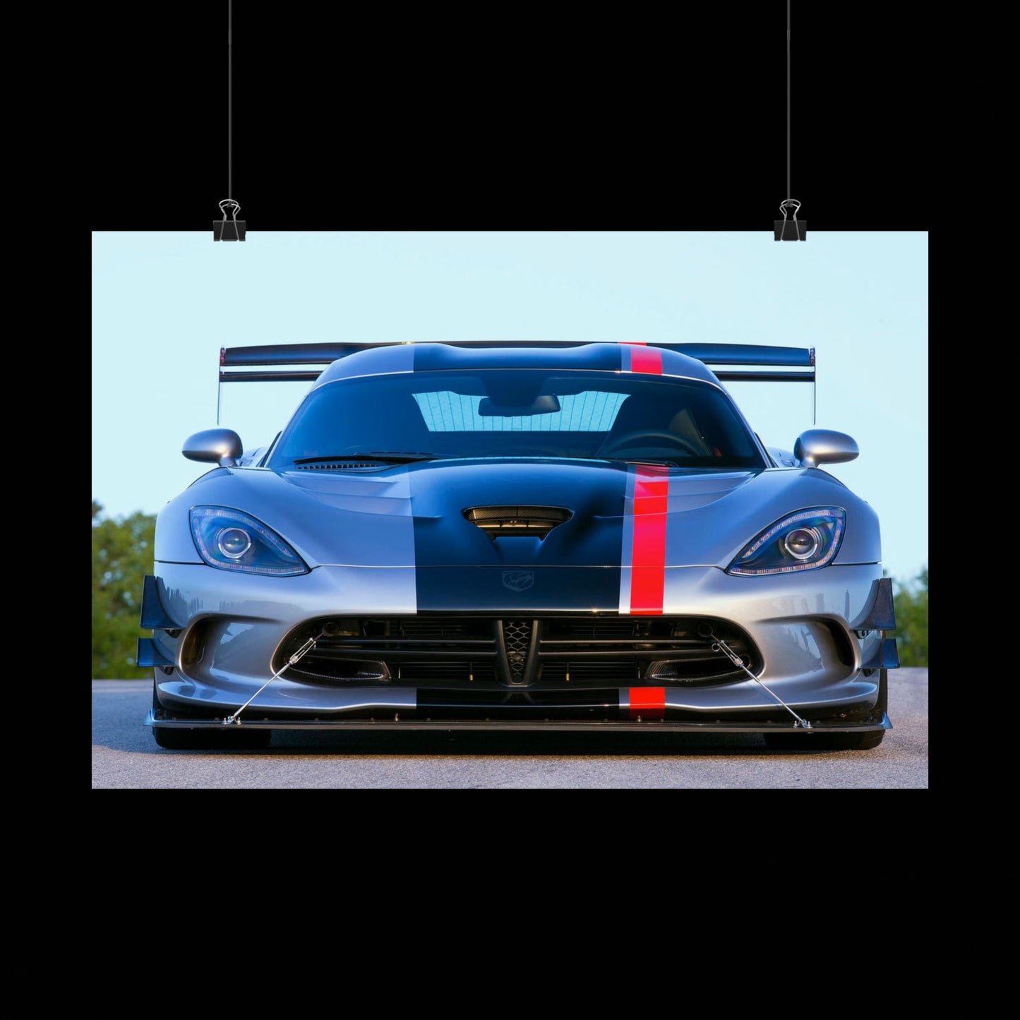 Dodge Viper ACR Front-View Matte Poster — Racing Car Wall Art
