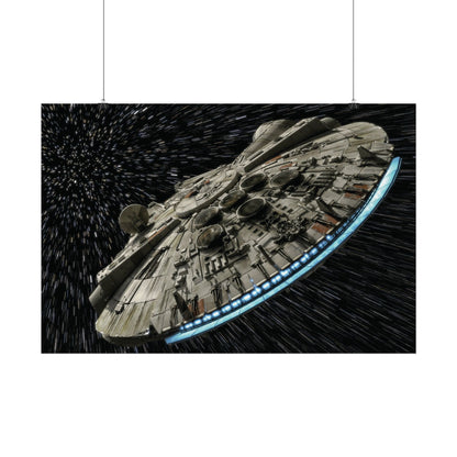 Millennium Falcon Space Poster — StarWars wall art