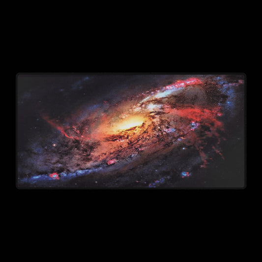 Galaxy swirl Desk Mat — Large Space-Themed Mousepad