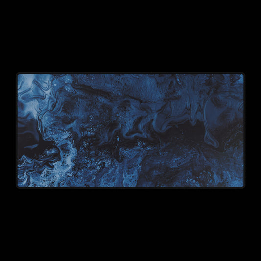 Blue Marble Large Desk Mat — Extended Gaming desk mat