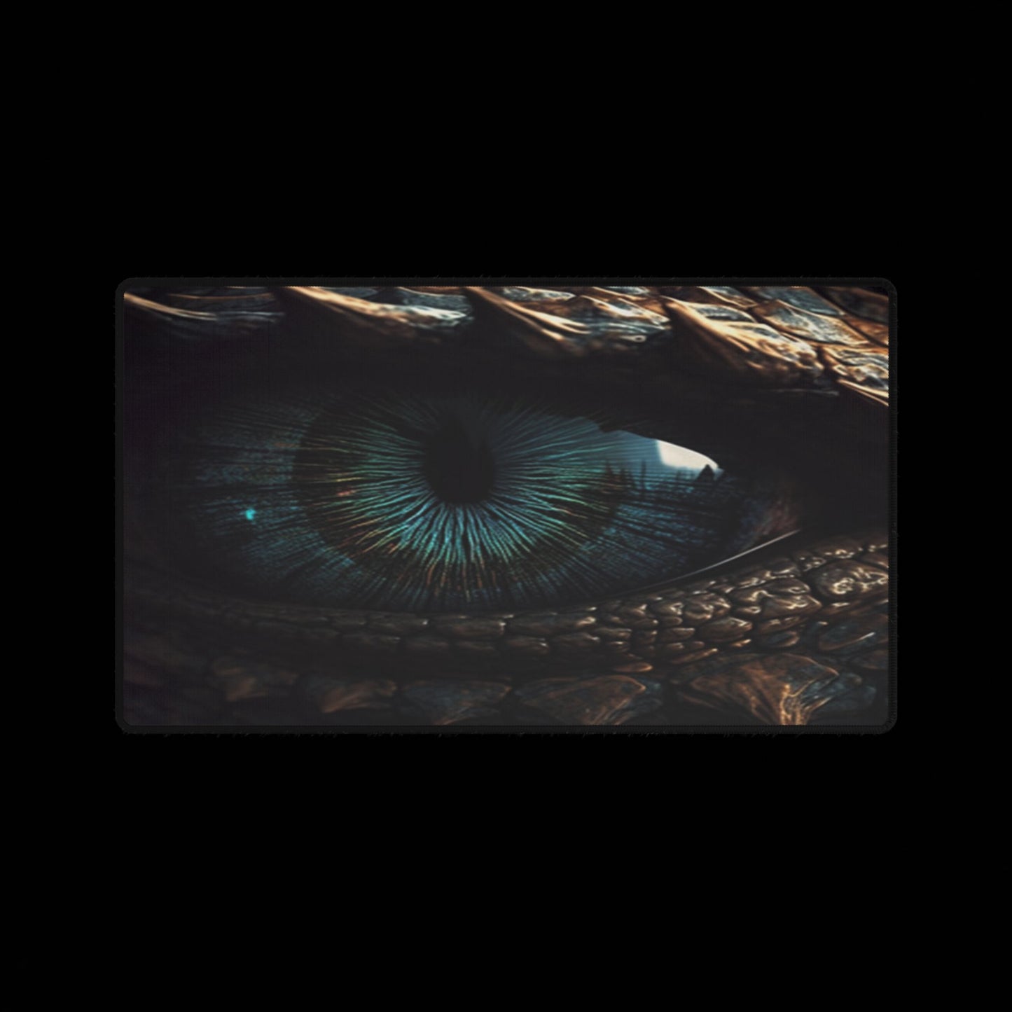 Dragon Eye Desk Mat — Large Gaming Mousepad with Fantasy Eyeball Design