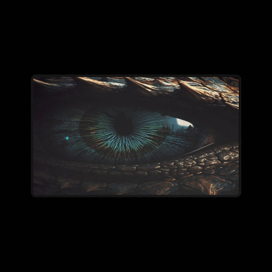 Dragon Eye Desk Mat — Large Gaming Mousepad with Fantasy Eyeball Design