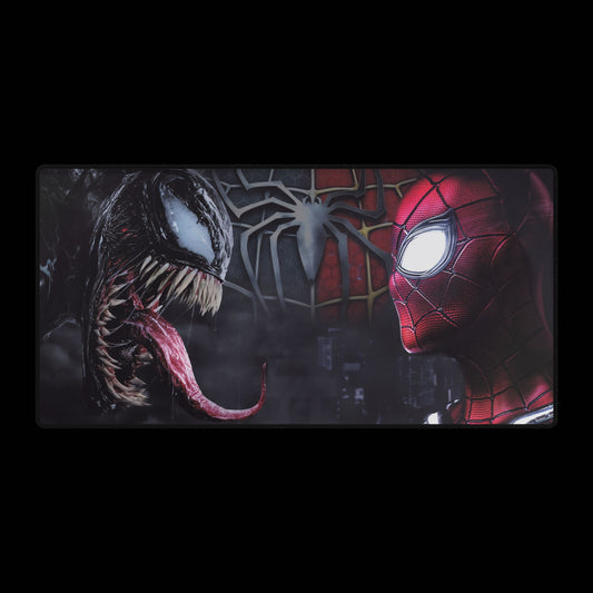 Spider-Man vs Venom Desk Mat — Large Gaming/Office Mouse Pad