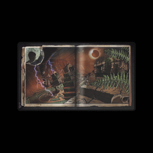 Call of Duty zombies themed mouse pad "SHANGRI LA" — Fantasy Book Art Gaming Mouse Pad