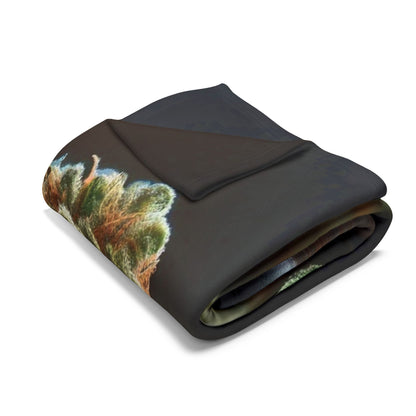 Cannabis Bud Fleece Blanket — Cozy Botanical Throw Cannabis themed "GORILLA GLUE" Perect holiday gift for smokers/stoners