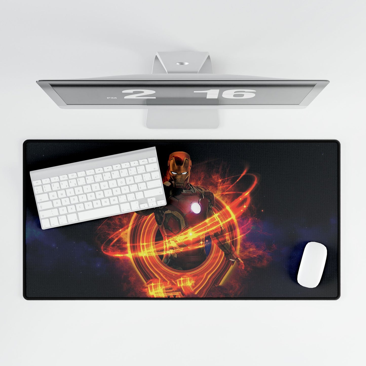 Marvel Iron Man themed desk mat, perfect for gamers and Anime lovers