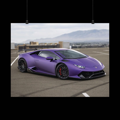 lamborghini huracan Matte Poster — Horizontal Automotive Wall Art for car enthuseists