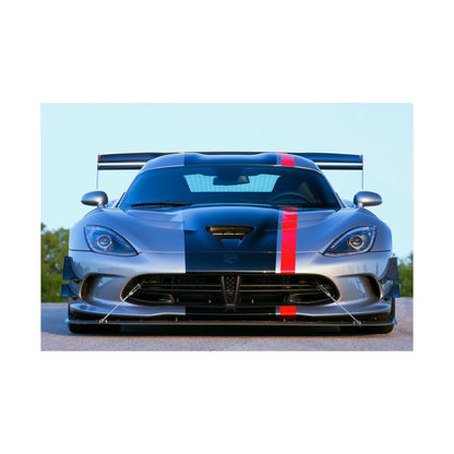 Dodge Viper ACR Front-View Matte Poster — Racing Car Wall Art