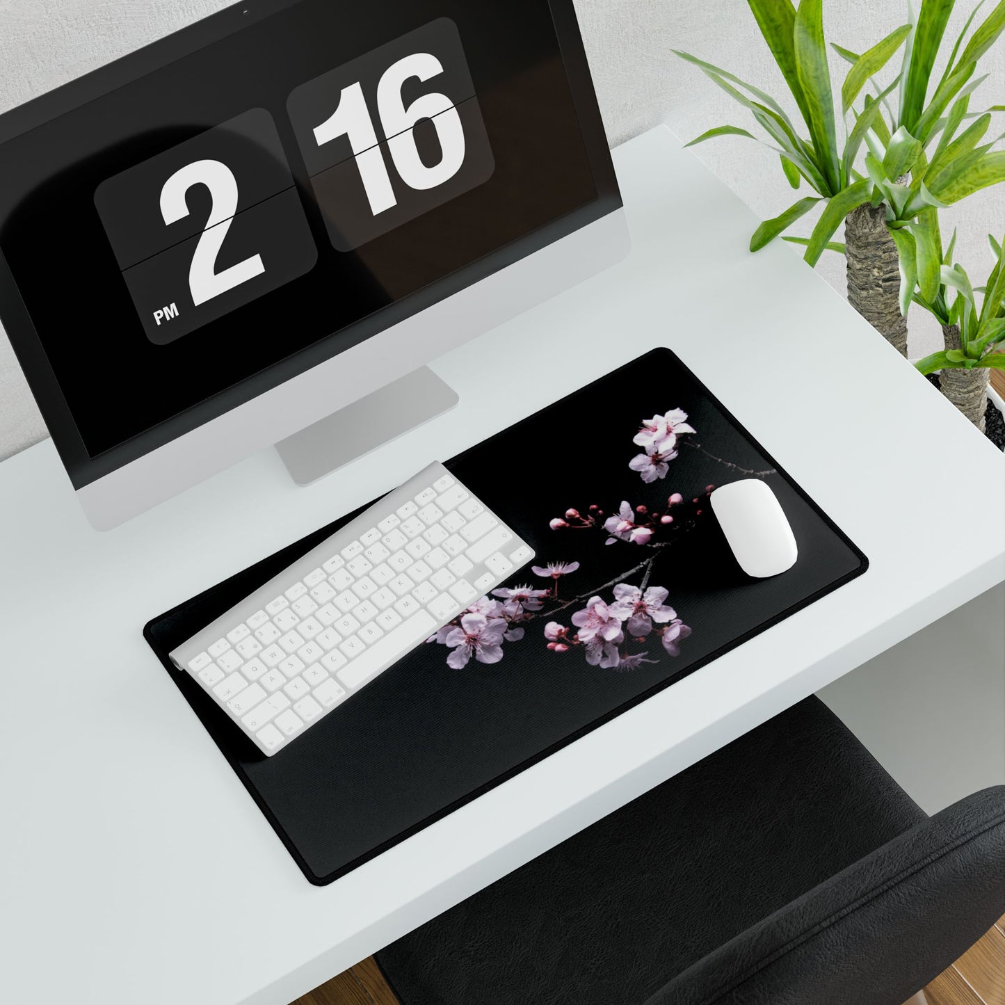 Cherry Blossom Desk Mat — Floral Gaming/Office Mouse Pad