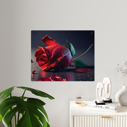 Red Rose Acrylic Wall Art Panel — Romantic Floral Decor for Home & Valentine's Day perfect valentines day gift for Her