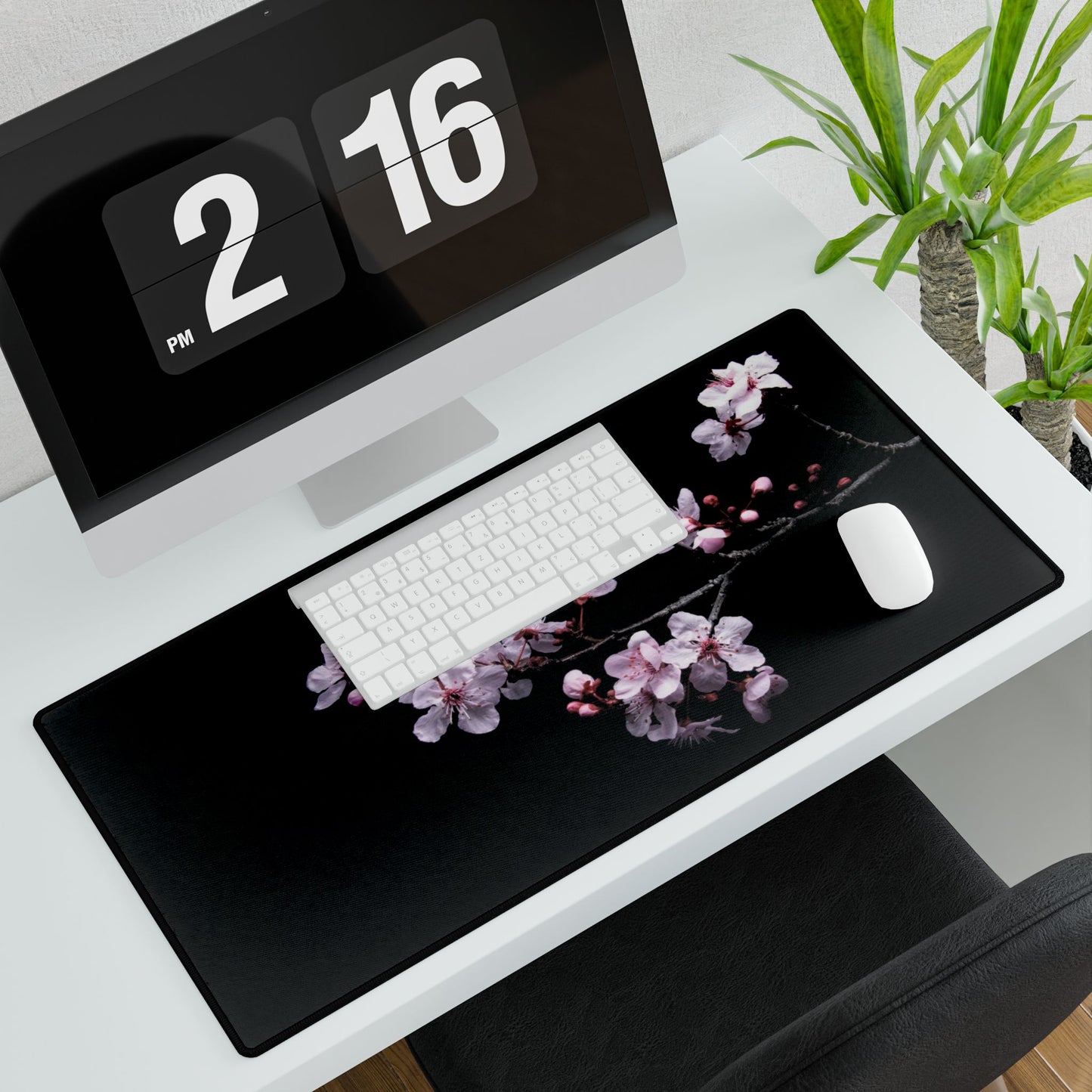 Cherry Blossom Desk Mat — Floral Gaming/Office Mouse Pad