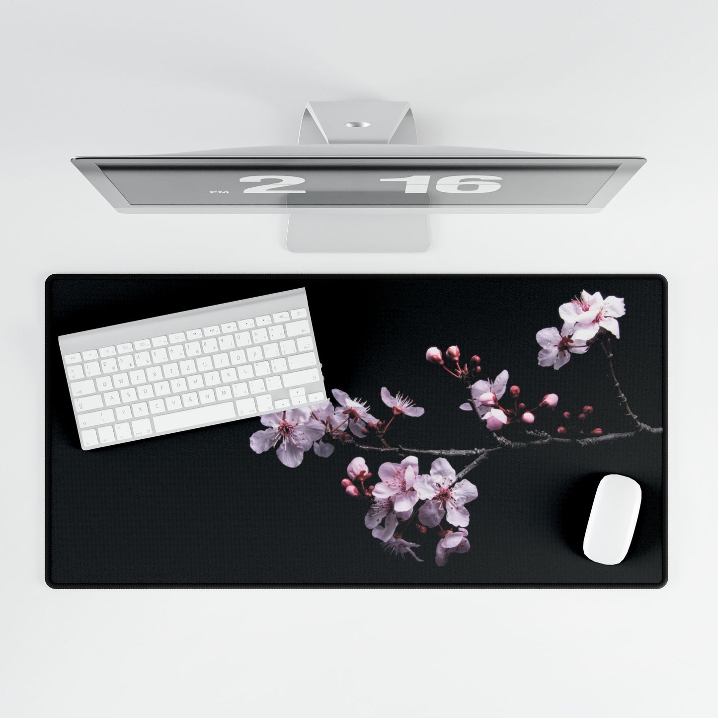 Cherry Blossom Desk Mat — Floral Gaming/Office Mouse Pad