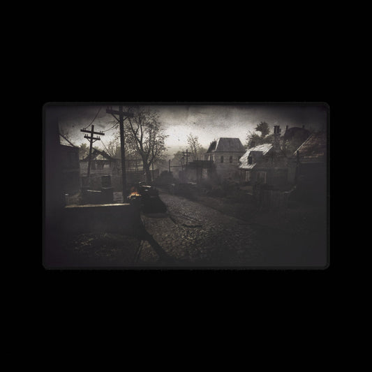 Custom Gaming Desk Mat Call of Duty World at War multiplayer map "UPHEAVAL — Dark War Themed Gaming Mouse Pad