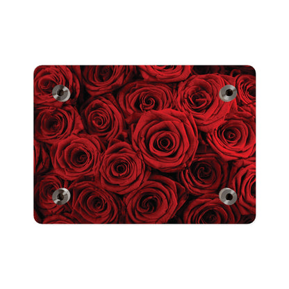Acrylic Wall Art - Red Rose Close-Up Panel, Romantic Floral Decor for Valentine’s Day & Home Accent