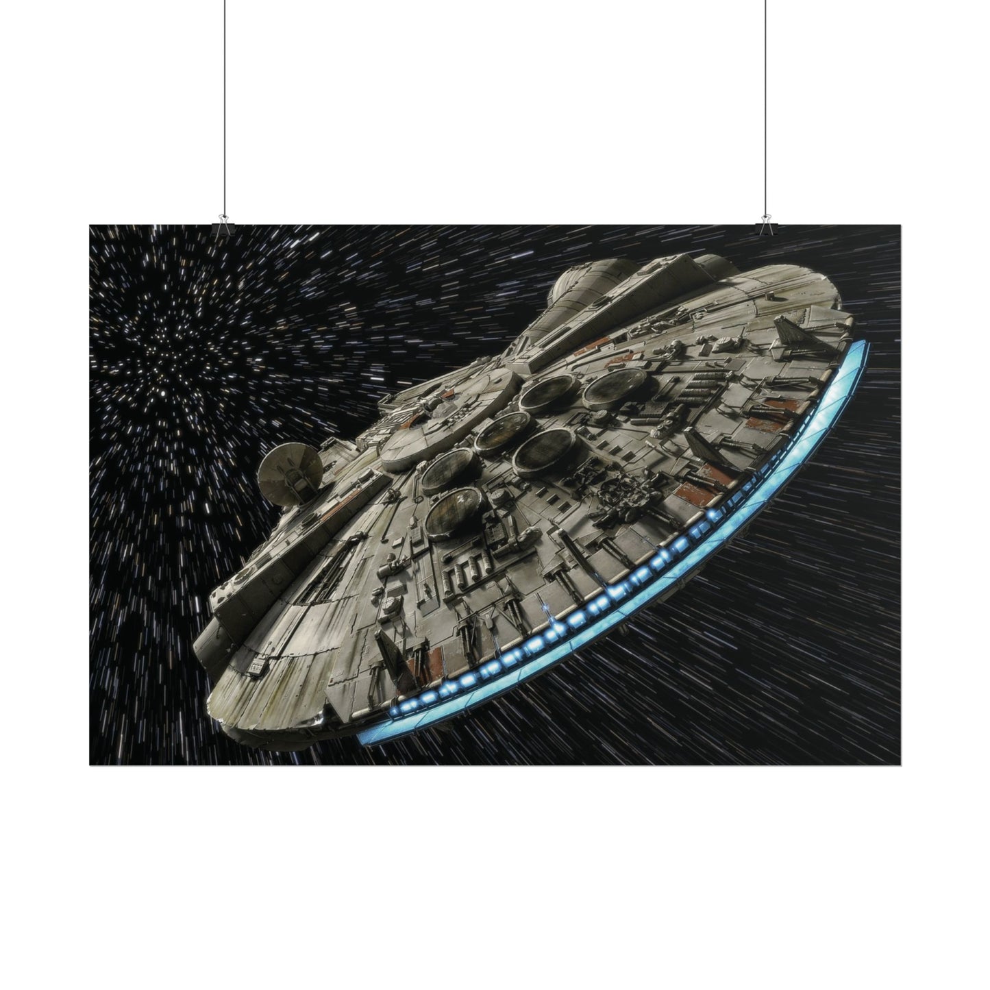 Millennium Falcon Space Poster — StarWars wall art