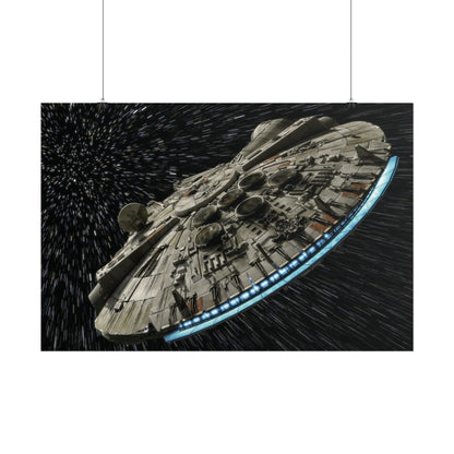 Millennium Falcon Space Poster — StarWars wall art
