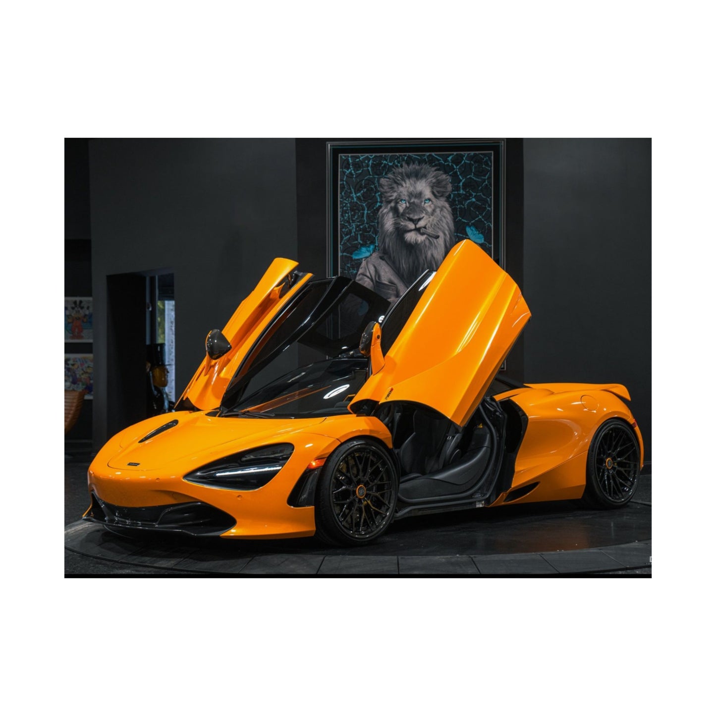 2020 Mclaren 720s Matte Poster — Orange supercar design perfect poster for car enthuseists