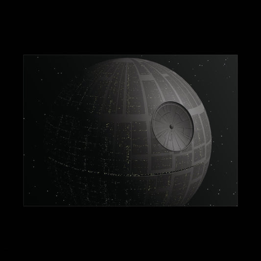 Death Star Space Poster — StarWars Movie Wall Art (Rolled Poster)