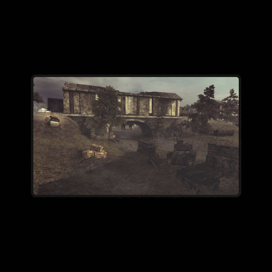 Custom Gaming Desk Mat Call of Duty World at War multiplayer map "SEELOW" War Themed Gaming/Work Mouse Pad