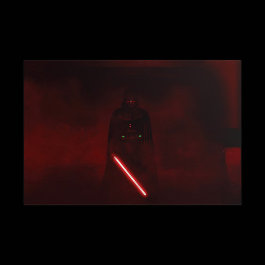 Dark Sith Knight Rolled Poster – Red Star wars themed