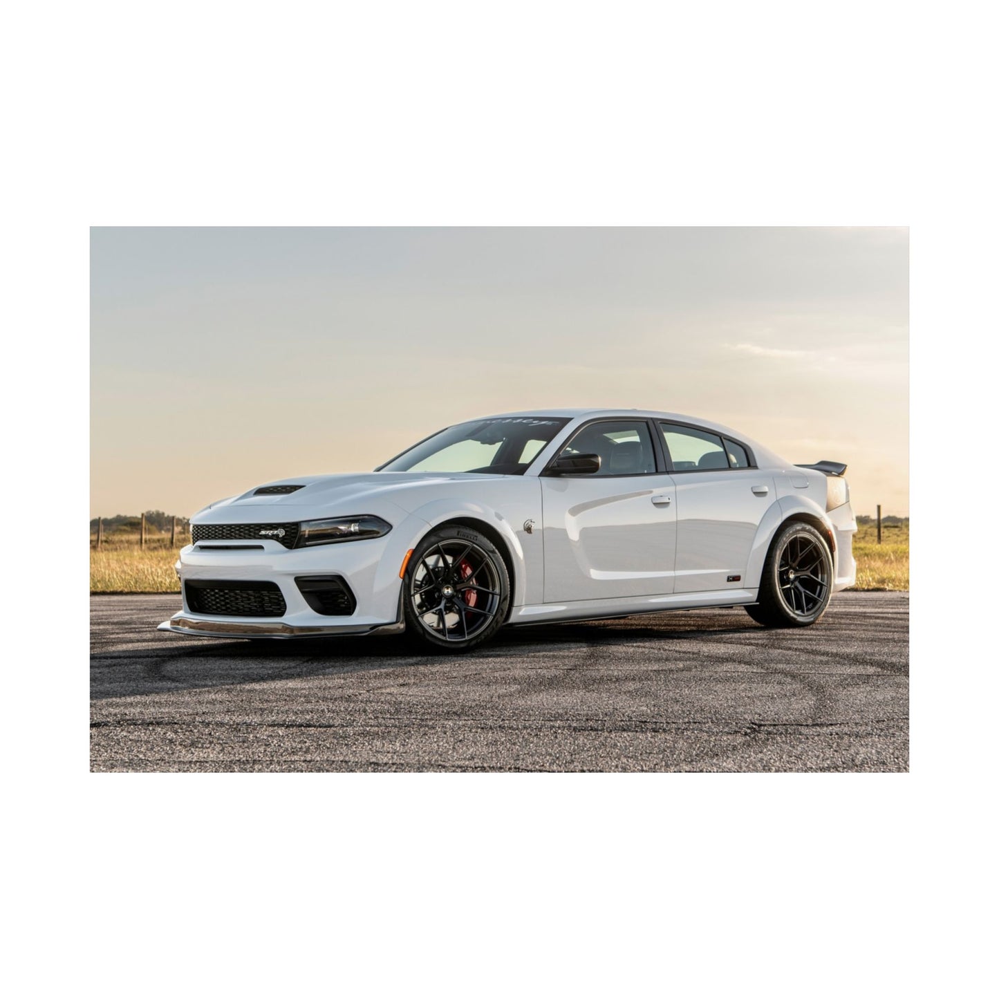 Dodge Charger SRT Hellcat Poster — Matte Horizontal Car Wall Art