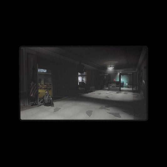Call of Duty Zomies themed mouse pad zombies map "FIVE" Dark Corridor Desk Mat — Moody Gaming/Workstation Mousepad