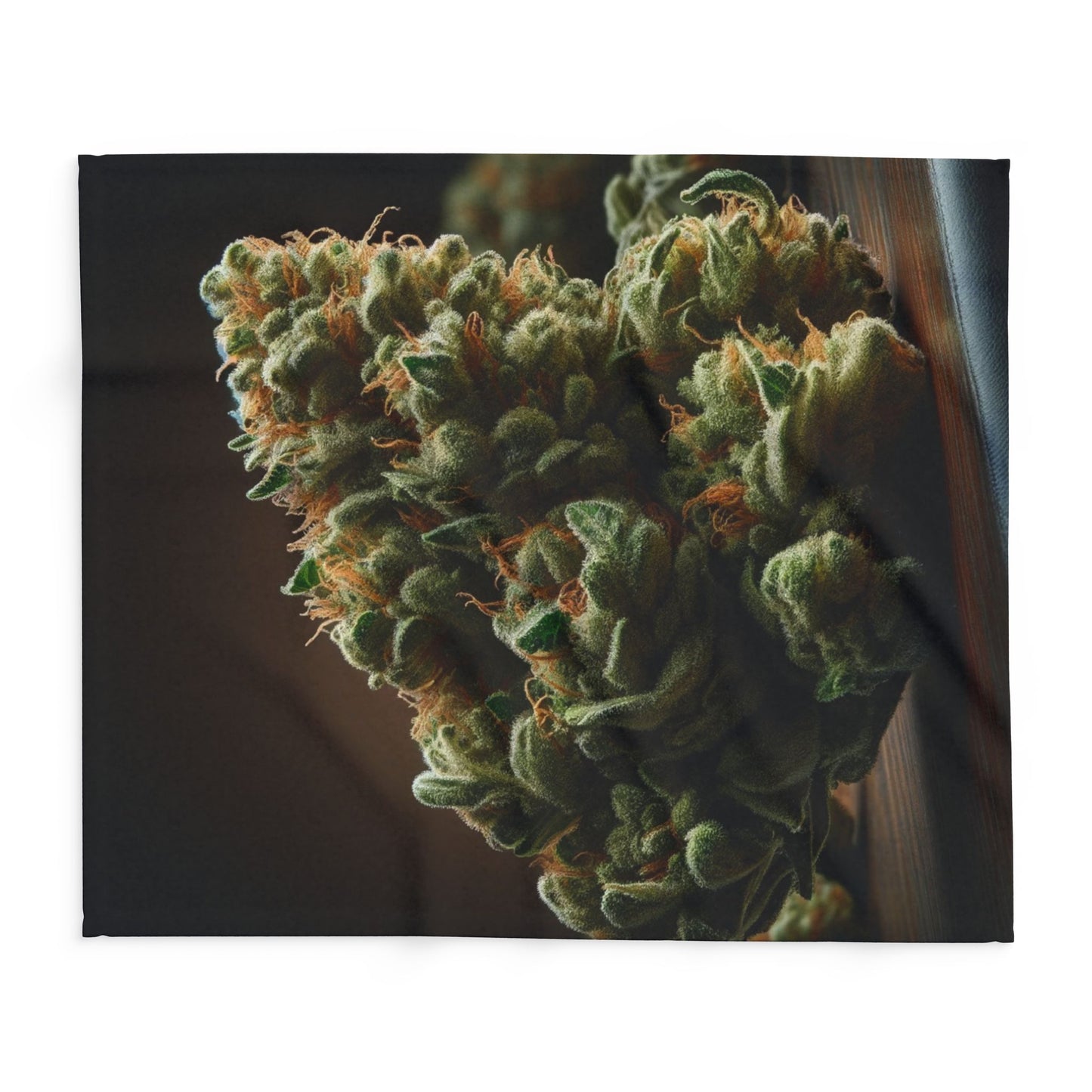 Cannabis Bud Fleece Blanket — Cozy Botanical Throw Cannabis themed "GORILLA GLUE" Perect holiday gift for smokers/stoners
