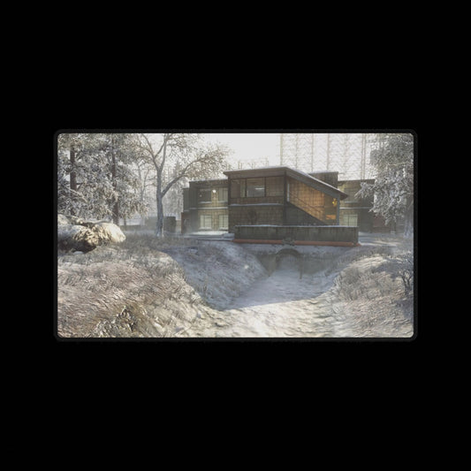 Custom made Call of Duty black ops 1 Desk Mat map "GRID" — Snowy war Scenic gaming Mouse Pad