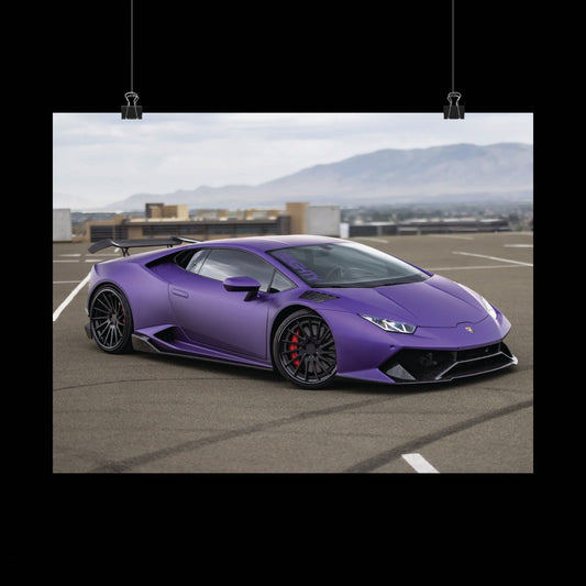 lamborghini huracan Matte Poster — Horizontal Automotive Wall Art for car enthuseists
