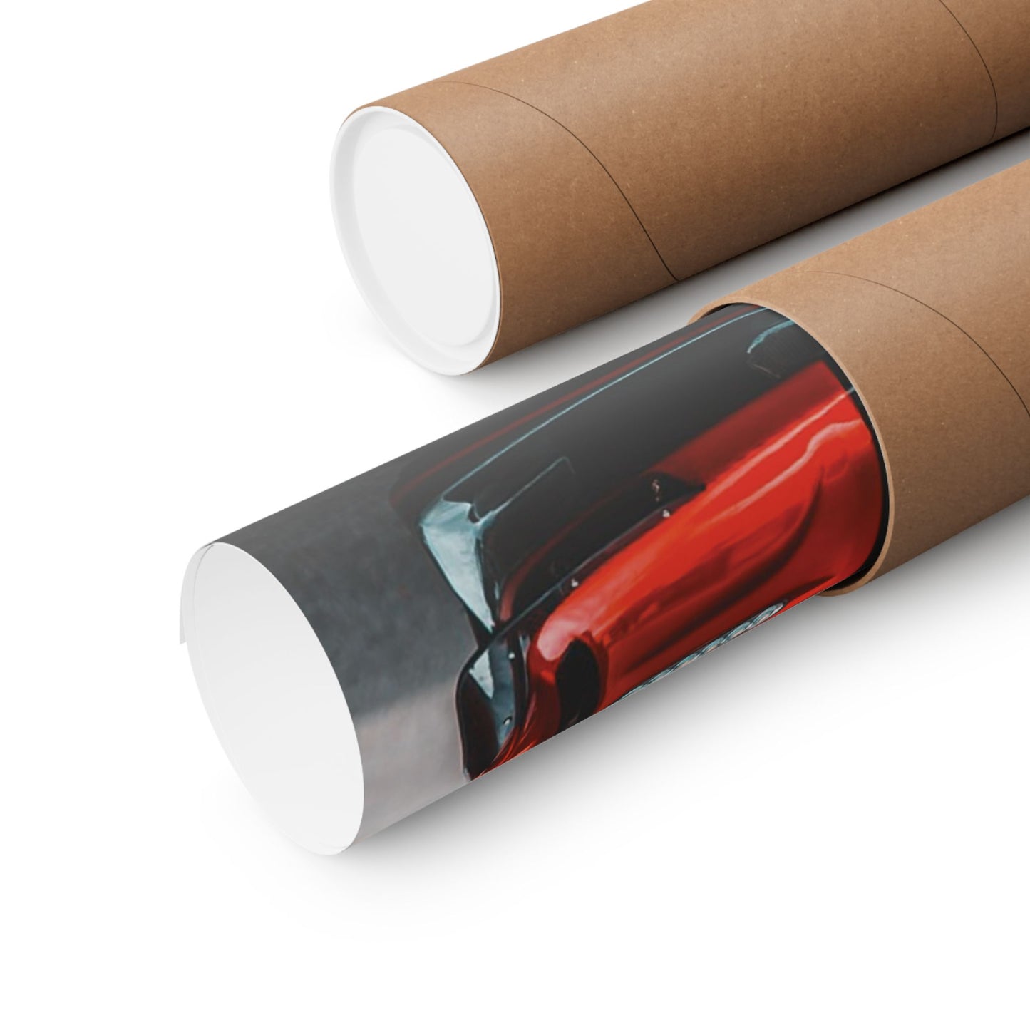Red R35 skyline gtr sports car Matte Horizontal Poster — Automotive Wall Art for Car Enthusiasts