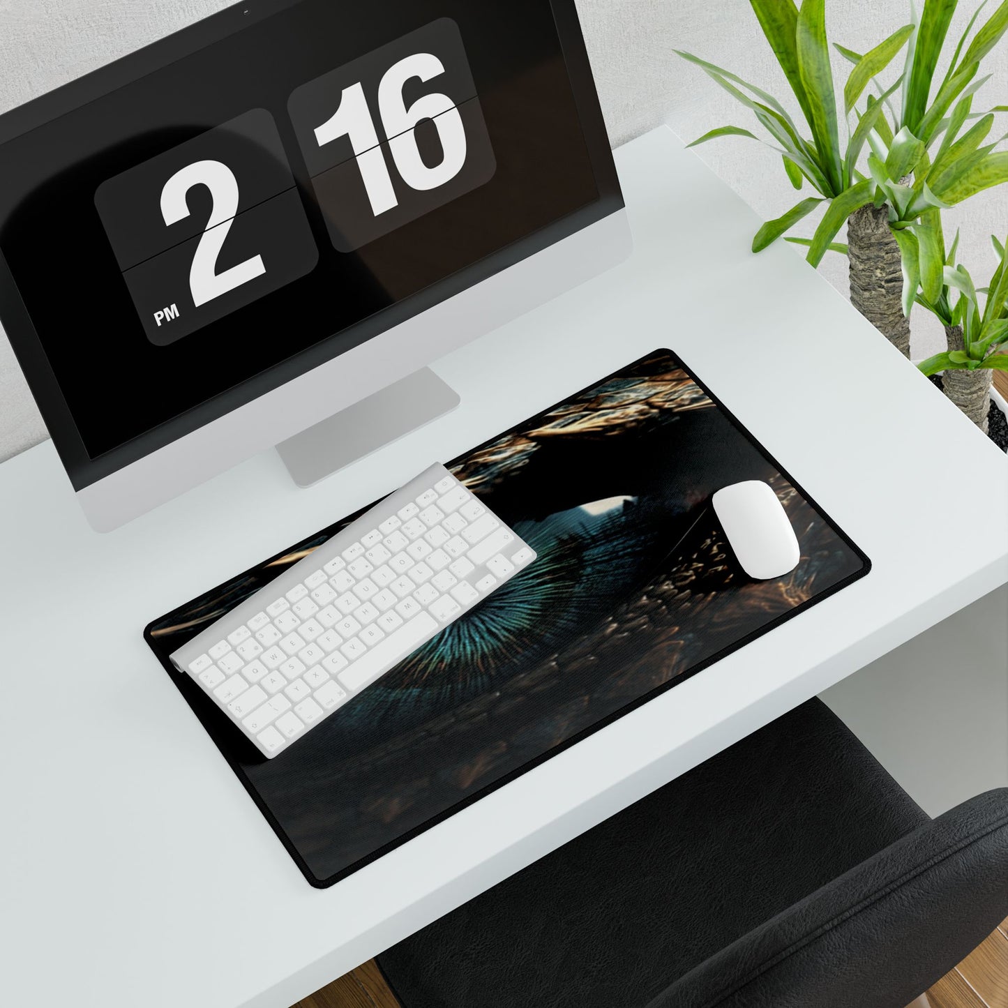 Dragon Eye Desk Mat — Large Gaming Mousepad with Fantasy Eyeball Design