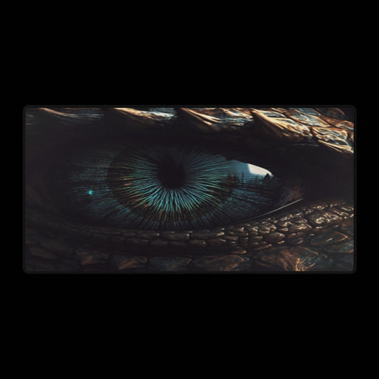 Dragon Eye Desk Mat — Large Gaming Mousepad with Fantasy Eyeball Design
