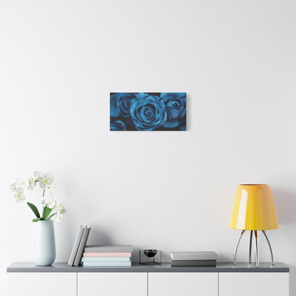 Blue Rose Canvas Print — Matte Stretched Wall Art
