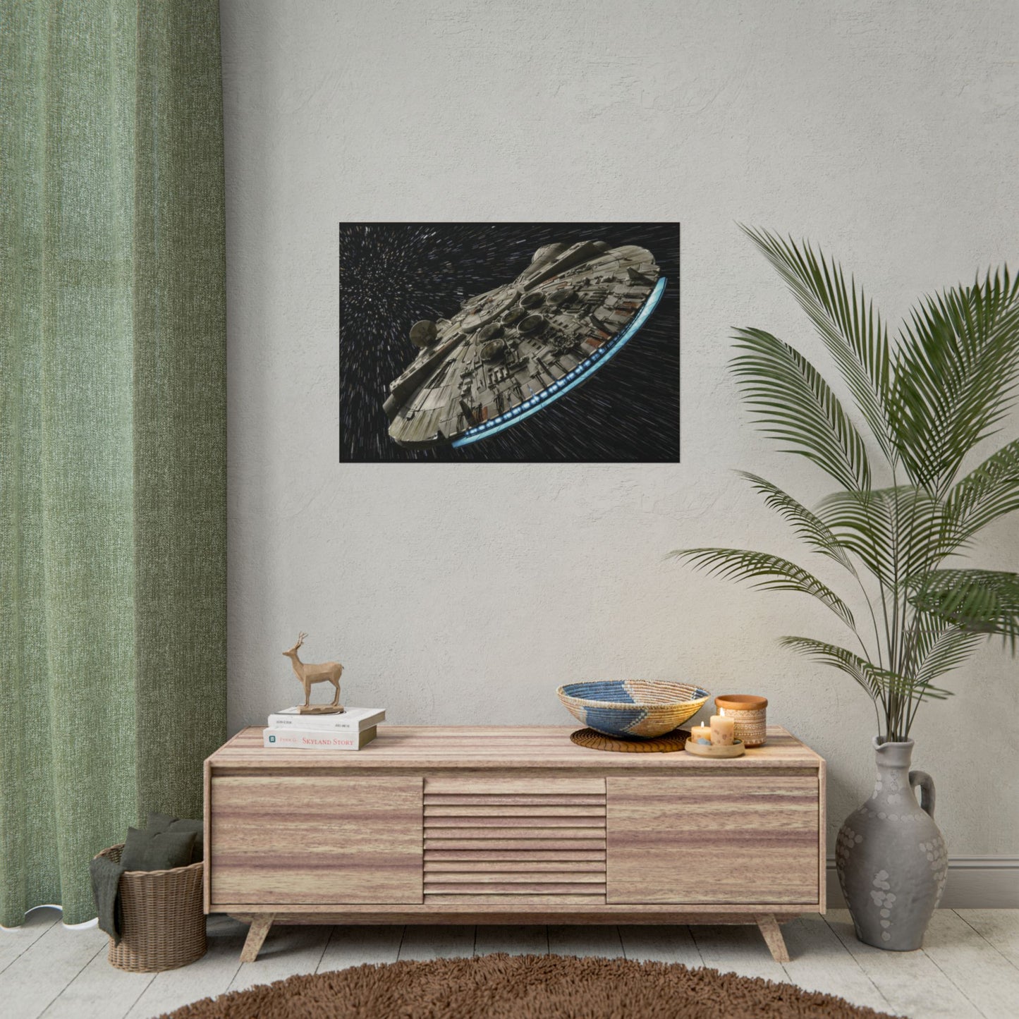 Millennium Falcon Space Poster — StarWars wall art