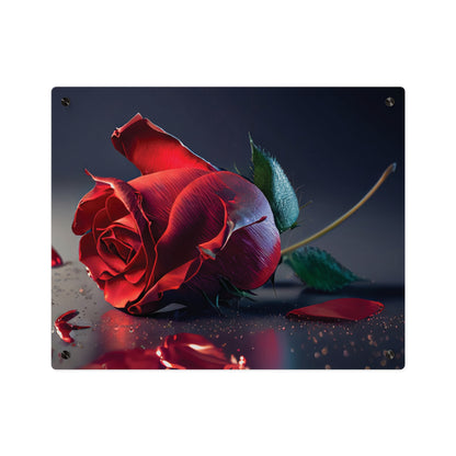 Red Rose Acrylic Wall Art Panel — Romantic Floral Decor for Home & Valentine's Day perfect valentines day gift for Her