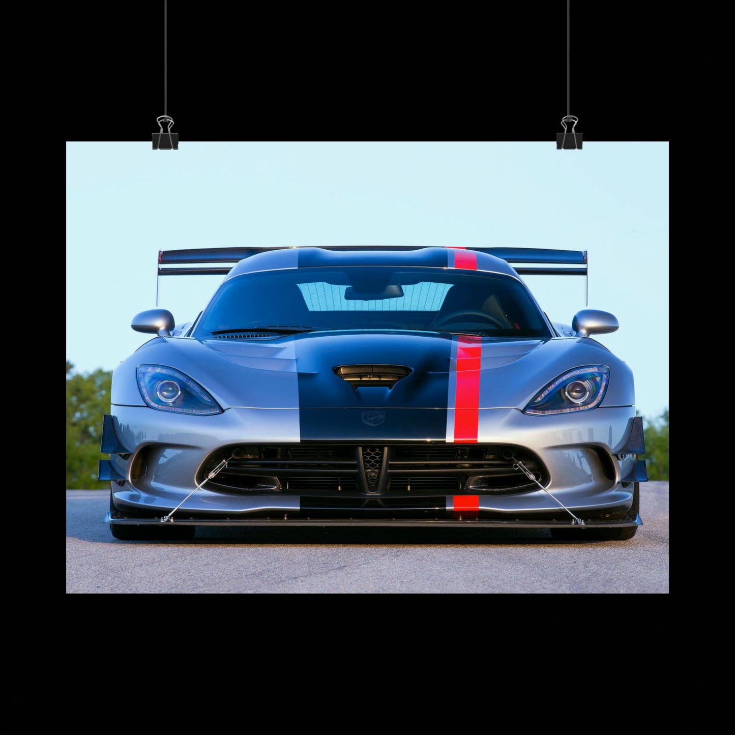 Dodge Viper ACR Front-View Matte Poster — Racing Car Wall Art