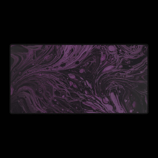 Purple Marble Desk Mat — Large Gaming desk mat