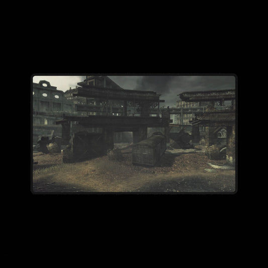 Custom Gaming Desk Mat Call of Duty World at War multiplayer map "ROUNDHOUSE" — War Landscape Mouse Pad