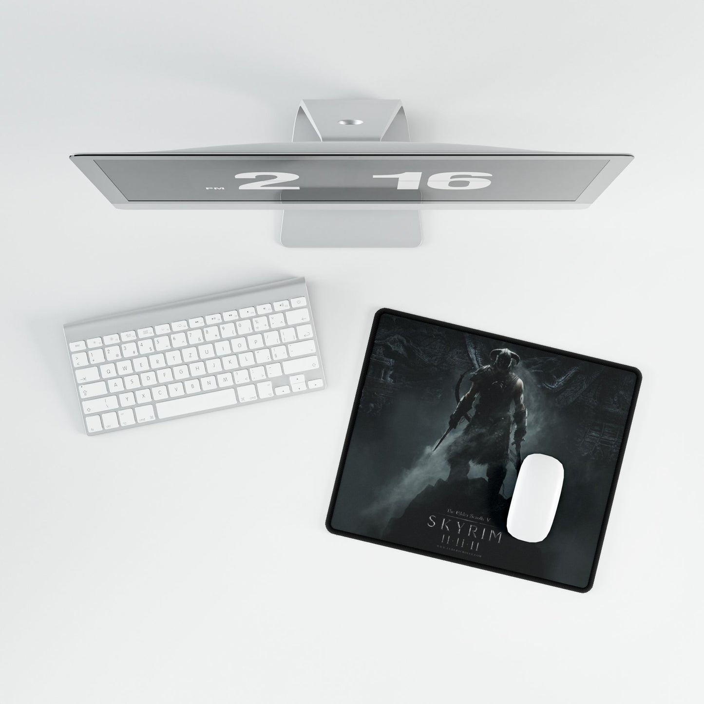 Skyrim Dragonborn Desk Mat – Dark Fantasy Gaming Mouse Pad
