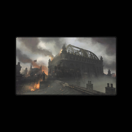 Call of Duty World at War gaming mouse pad Multiplayer map "DOME" — Vintage Industrial War Mouse Pad
