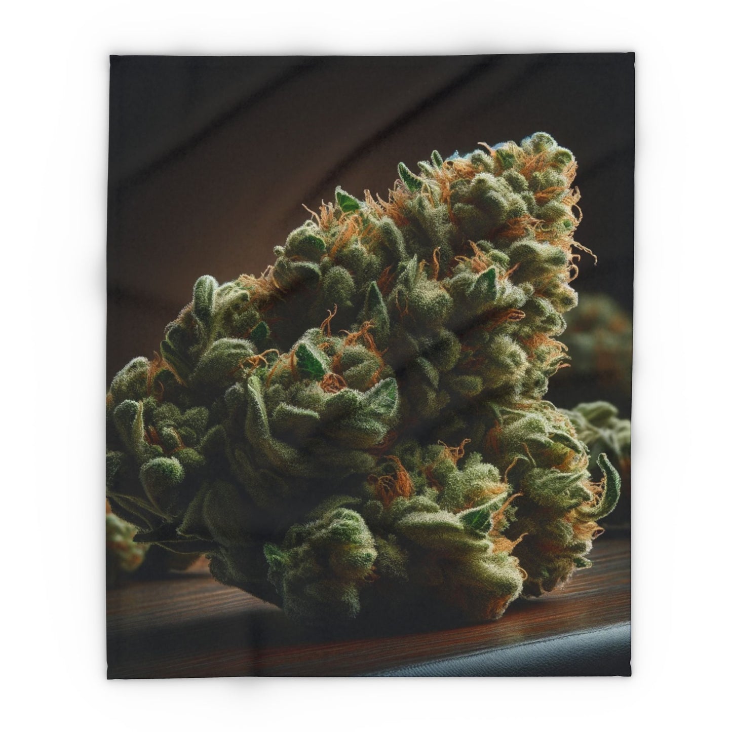 Cannabis Bud Fleece Blanket — Cozy Botanical Throw Cannabis themed "GORILLA GLUE" Perect holiday gift for smokers/stoners