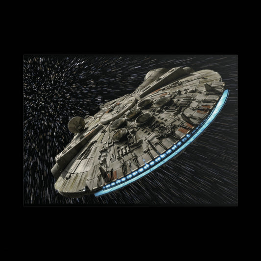 Millennium Falcon Space Poster — StarWars wall art