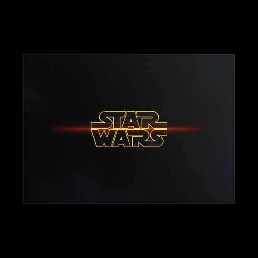 Star Wars Logo Rolled Poster — medium/large