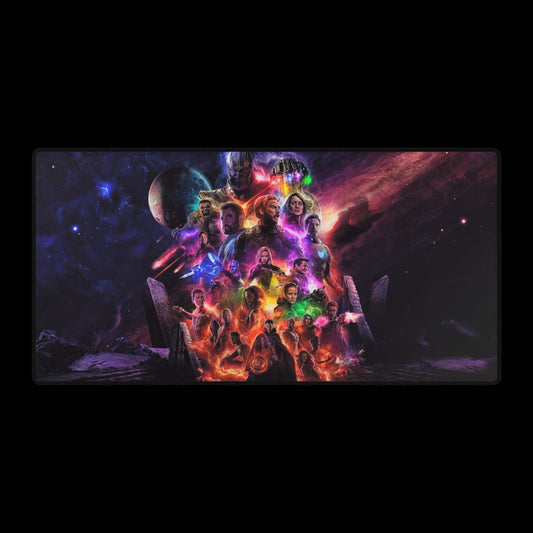 Marvel Heroes/villian Gaming Desk Mat — Epic Space Battle Mousepad