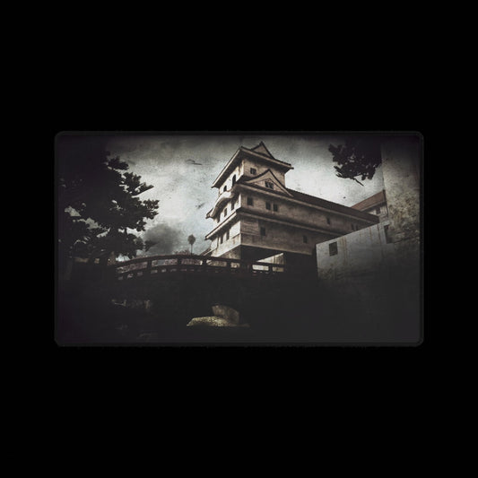 Custom Call of Duty World at War mouse pad Multiplayer map "CASTLE" Japanese Castle Desk Mat — Dark Vintage Gaming & Office Mouse Pad