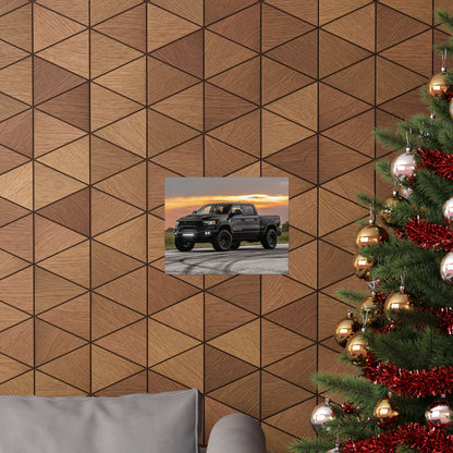 2021 Hennessey mammoth trx Poster — Black Off‑Road Truck at Sunset